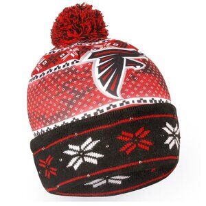 Officially Licensed Atlanta Falcons Big Logo Light-up Beanie Pom Ski Hat - NWOT